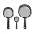 OXO 3-Piece Strainer Set Black Kitchen Colander Set