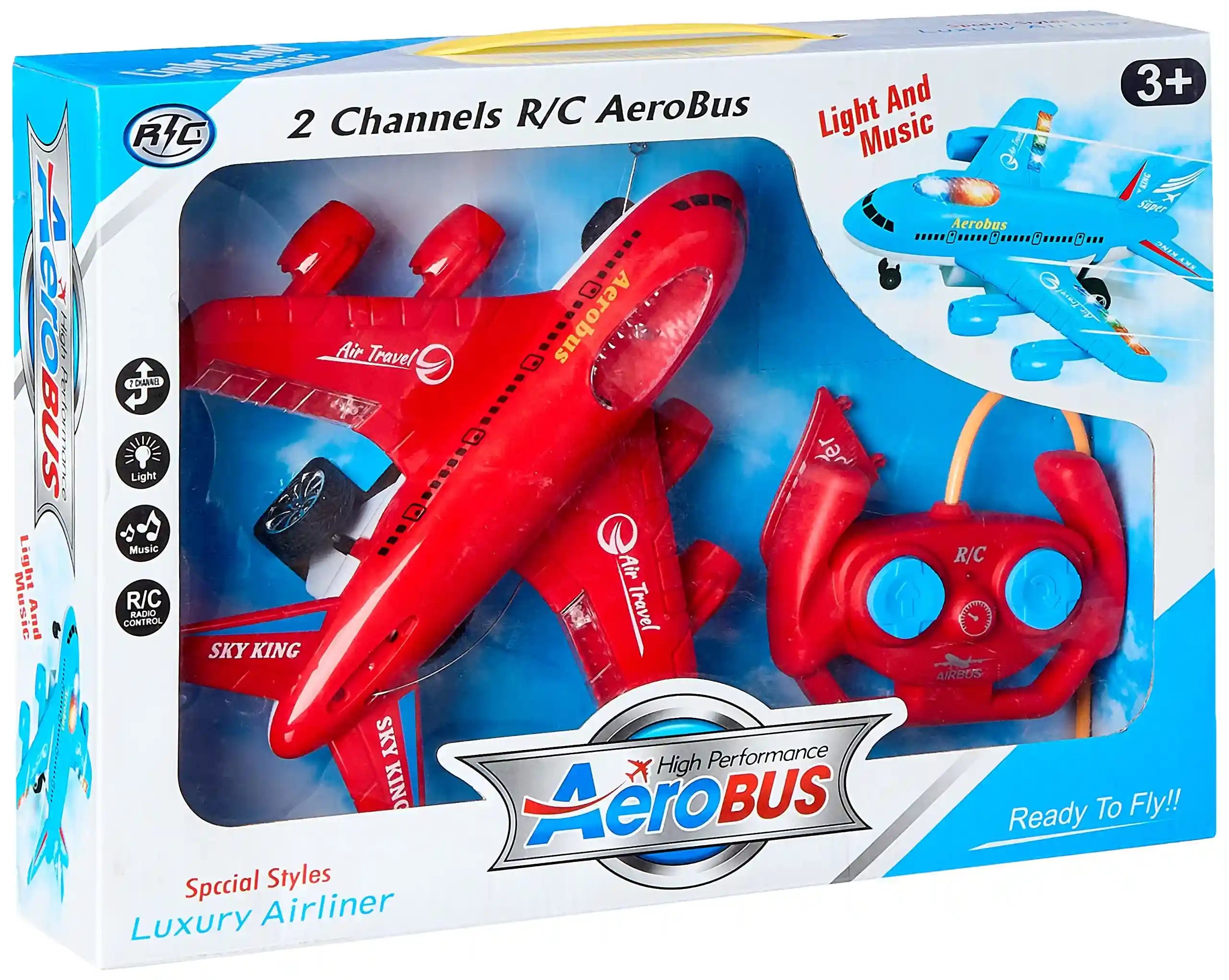 Toy 2 Channels RC Aerobus light And Music