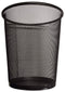 Divchi Circular Mesh Wastebasket Trash Can, Waste Basket Garbage Can Bin for Bathrooms, Kitchens, Home Offices, Dorm Rooms(BLACK) - Safqqa Egypt
