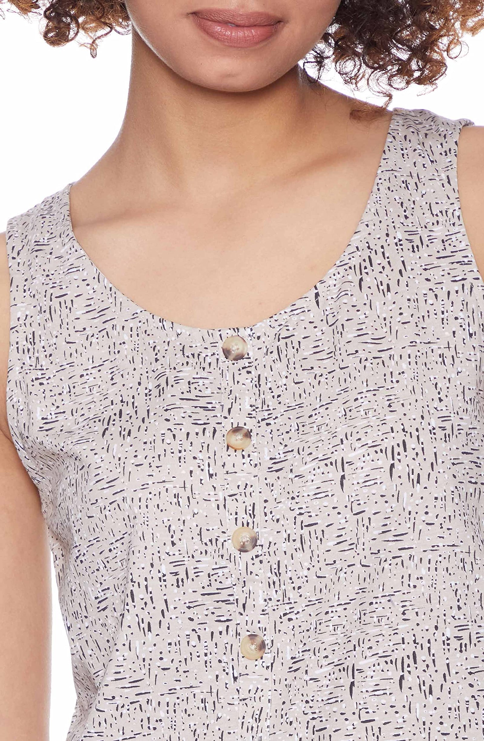 Matalan Women’s Patterned Sleeveless Round Neck Top – Casual & Stylish Look