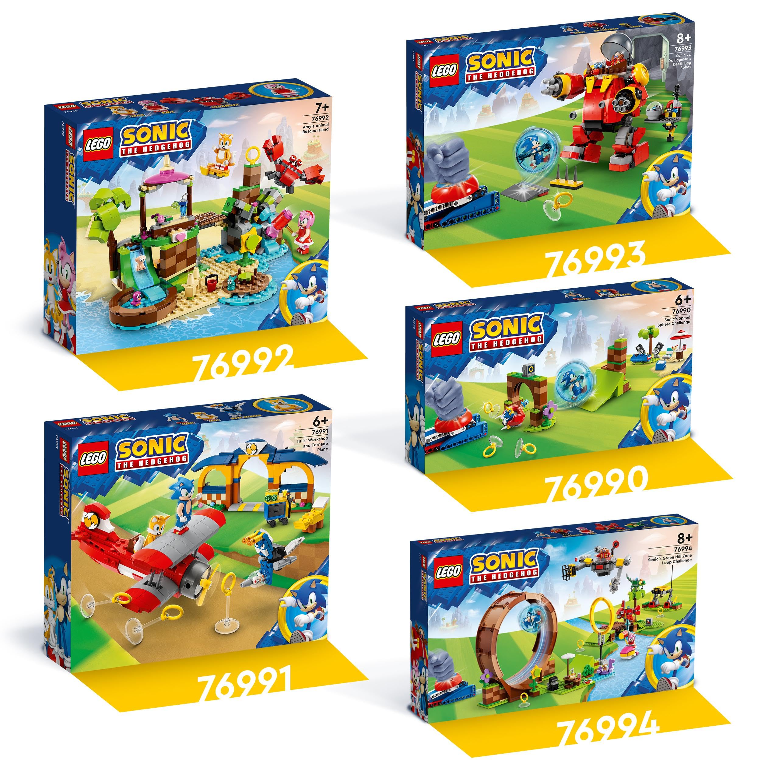 LEGO 76992 Sonic the Hedgehog Amy’s Animal Rescue Island Playset – Building Toy with 6 Characters (Ages 7+)