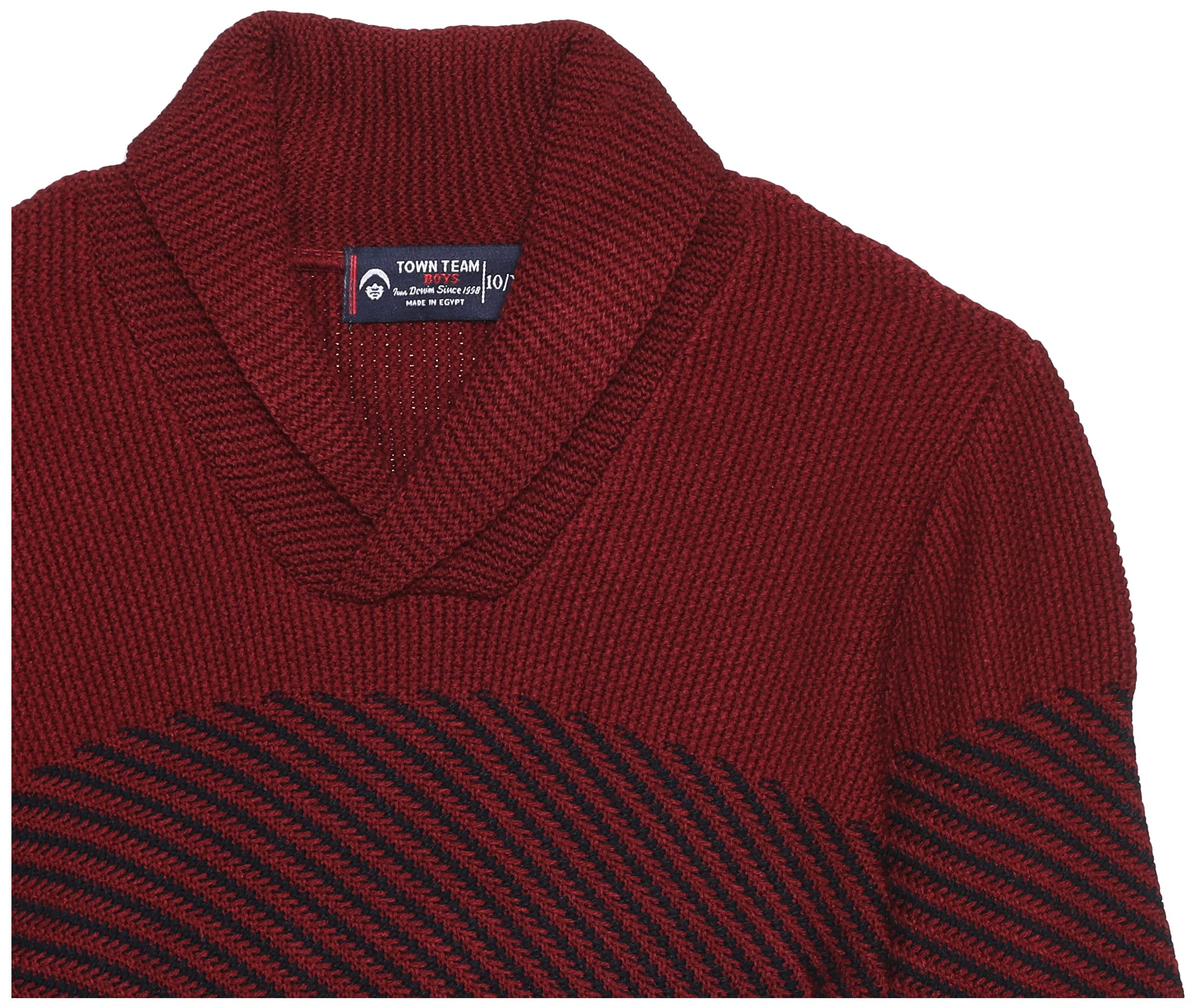 Town Team Long Sleeves Pullover For Boys,Features a modern Town Team logo for a stylish look.