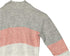 Concrete Girls' Mock Neck Pullover Sweater with Contrast Stripe - Model C521PL4-W23-39N-1069