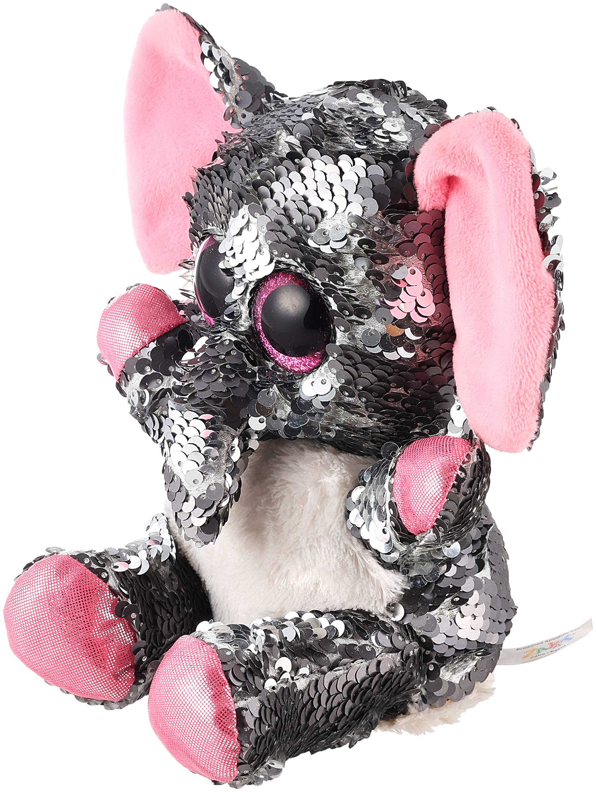 Glitter motsu rabbit soft plush toy - multi color