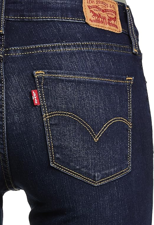 بنطلون جينز Levi's 720 Super Skinny للنساء بخصر عالٍ