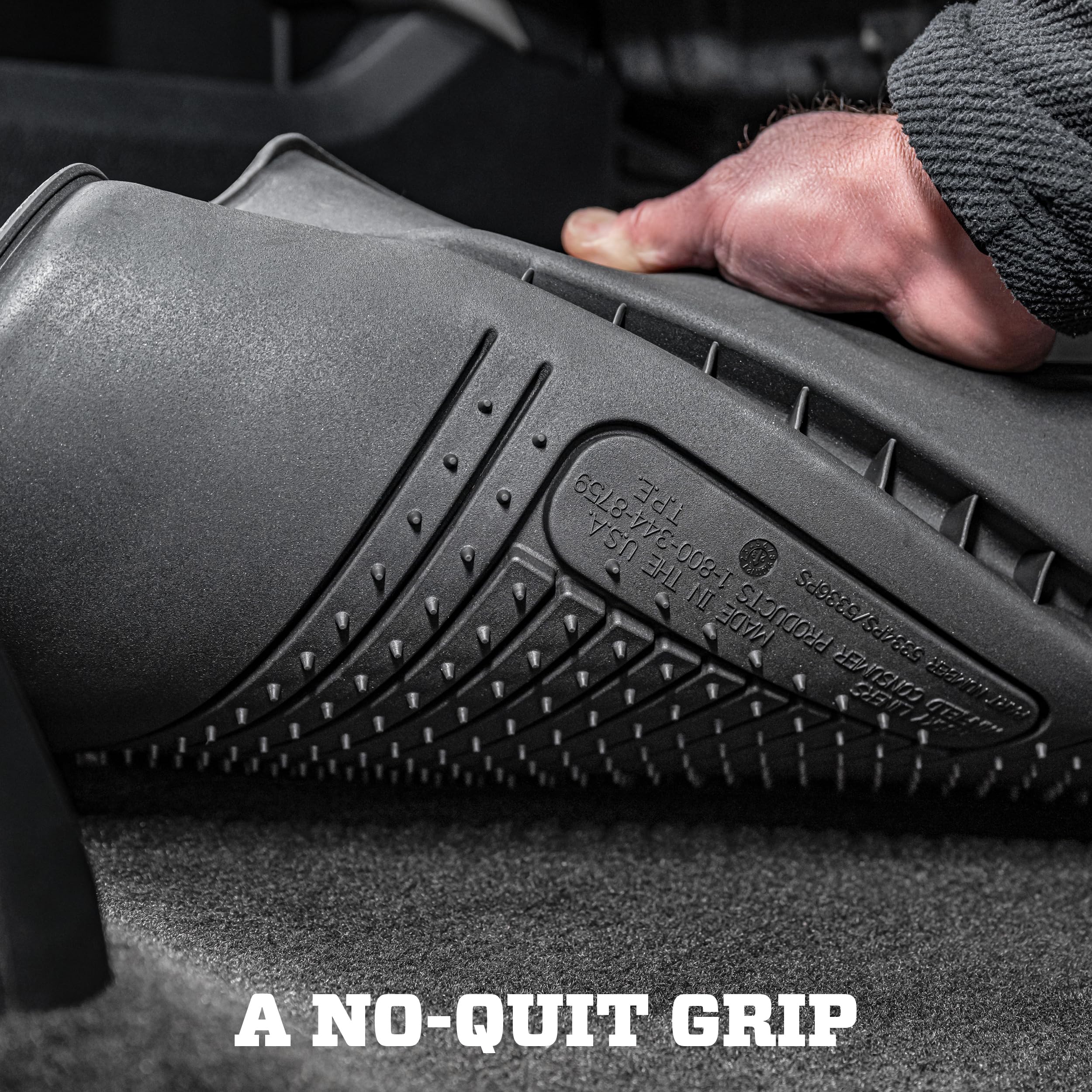 Husky Liners Weatherbeater | Fits 2019-2021 Hyundai Tucson, Fits 2017-2022 Kia Sportage, Front & 2nd Row Liners - Black, 3 pc. | 99891