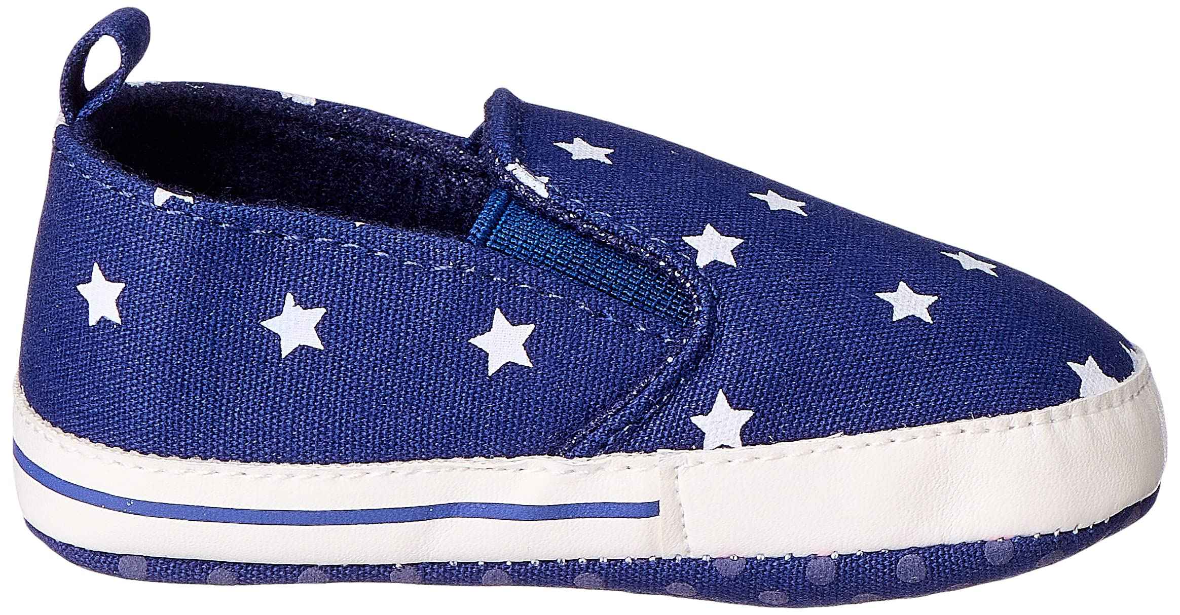 Boys Pull-Tab Elastic-Insert Star-Pattern Low-Top Slip-on Shoes - Safqqa Egypt
