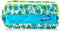 Floral Pattern Pencil Case with 2 Zippers