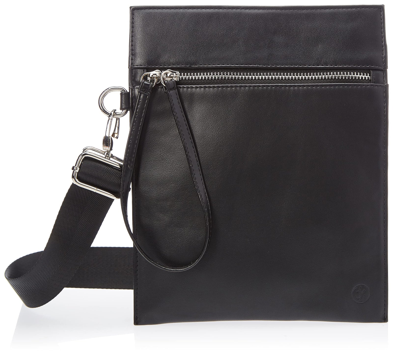 EDITORA 34  By Amr Diab Men Crossbody With Small Logo And Zipper Bag, Black, One Size