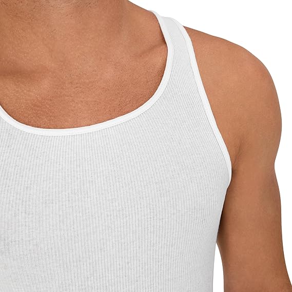 Hanes Men Undershirt Pack of 6 White
