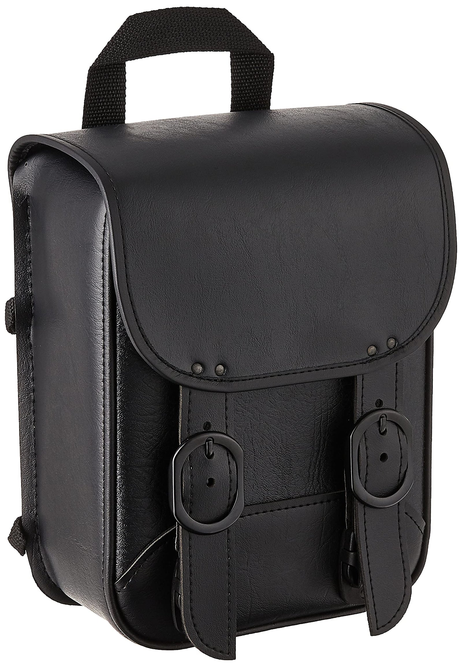 دوكو سلسلة بلاك جاك من ويلي اند ماكس 59591-00: حقيبة قضيب سيسي للدراجات النارية من الجلد الصناعي، اسود، مقاس عالمي، 8 انش عرض × 10 انش ارتفاع × 4.5 انش عمق. مصنوعة يدويا في الولايات المتحدة الامريكية.