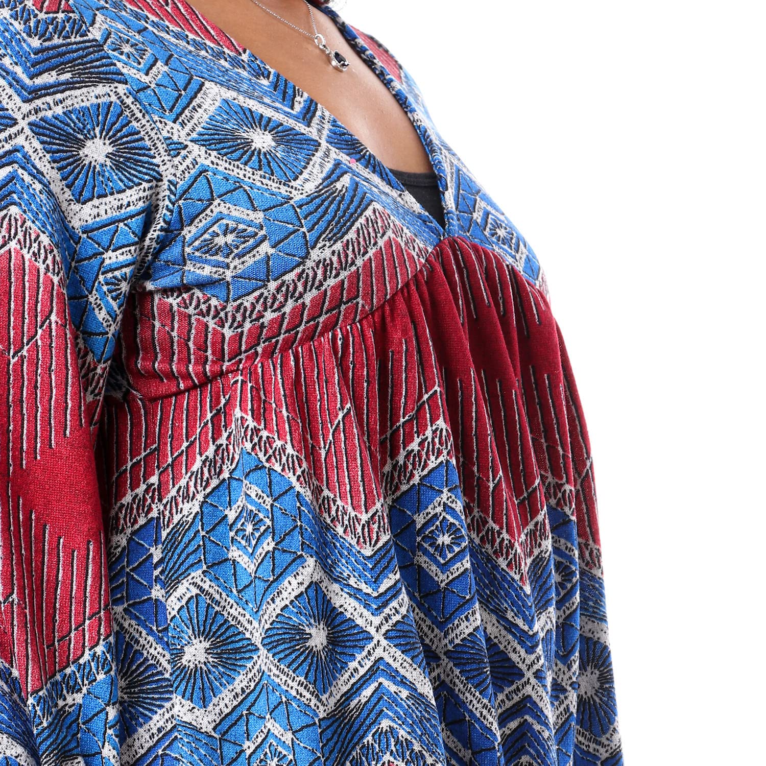 JAMILA Women Tunic Top with Elastic Cuffs offers a comfortable and stylish fit, perfect for casual or semi-formal wear.