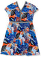 Female SP Splash Standard Casual Dress 7100337 TROPICAL PRI - Safqqa
