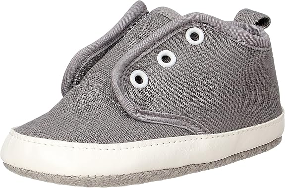 Mix & Max Boys’ Solid High-Top Slip-On Shoes with Pull-Tab