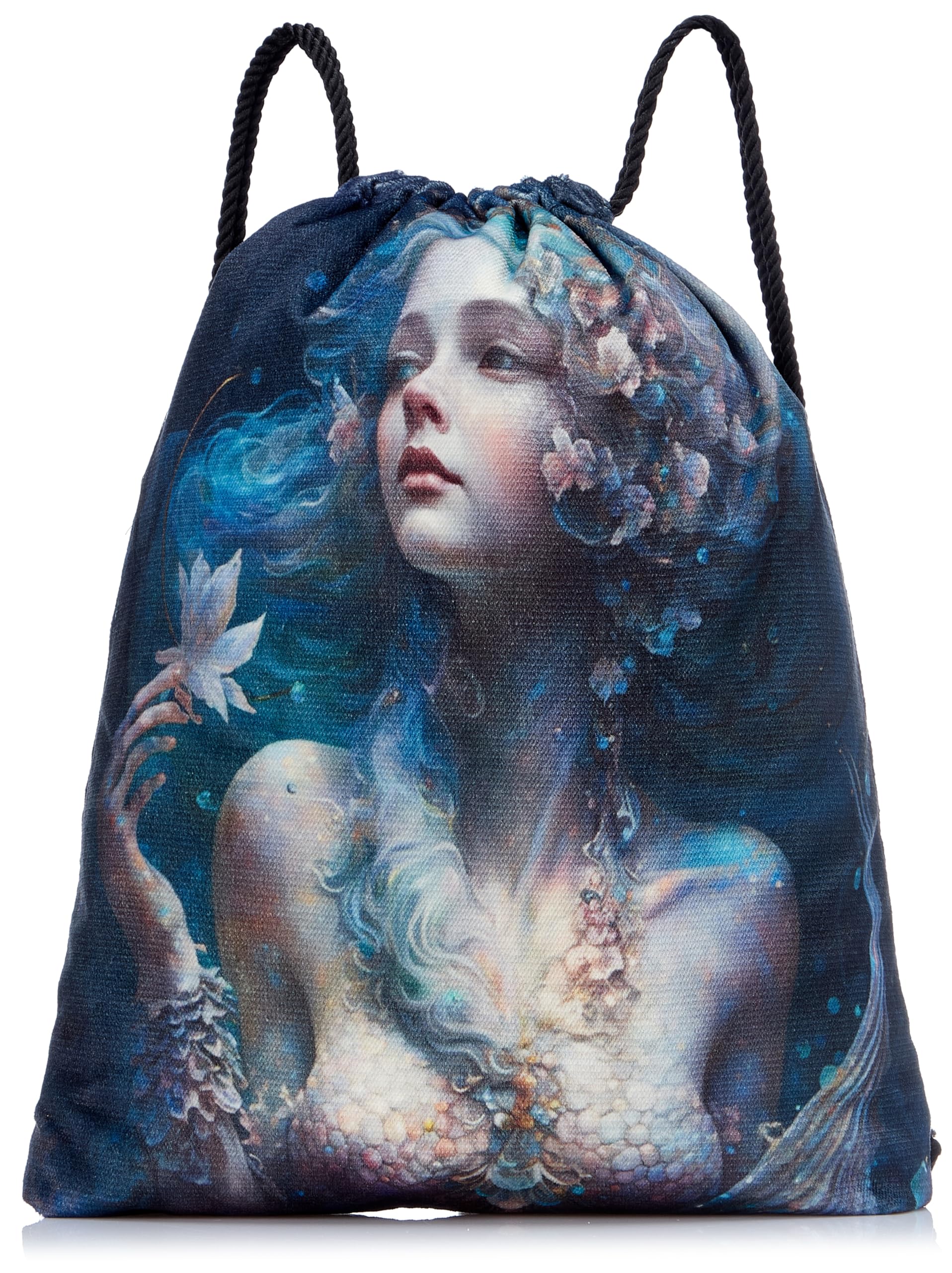 شنطة برباط من تات متعددة الالوان بمقاس كبير، موديل 725