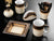 Fathy Mahmoud Office Set 6 Pieces Porcelain Hazelnut Desk Accessories