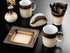 Fathy Mahmoud Office Set 6 Pieces Porcelain Hazelnut Desk Accessories