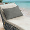Home N Décor CORP 2501 (10) Waterproof Outdoor Throw Billow Cushion 3-Pieces, 125 cm Length x 50 cm Width x 8 cm Height, Cadet Gray