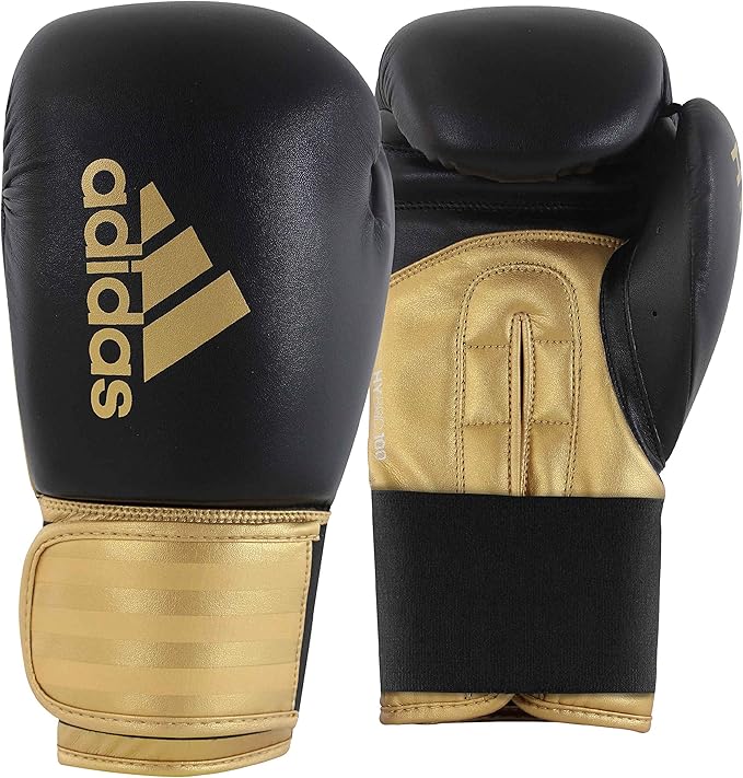 Adidas Boxing Gloves - Black and Gold (6 oz)