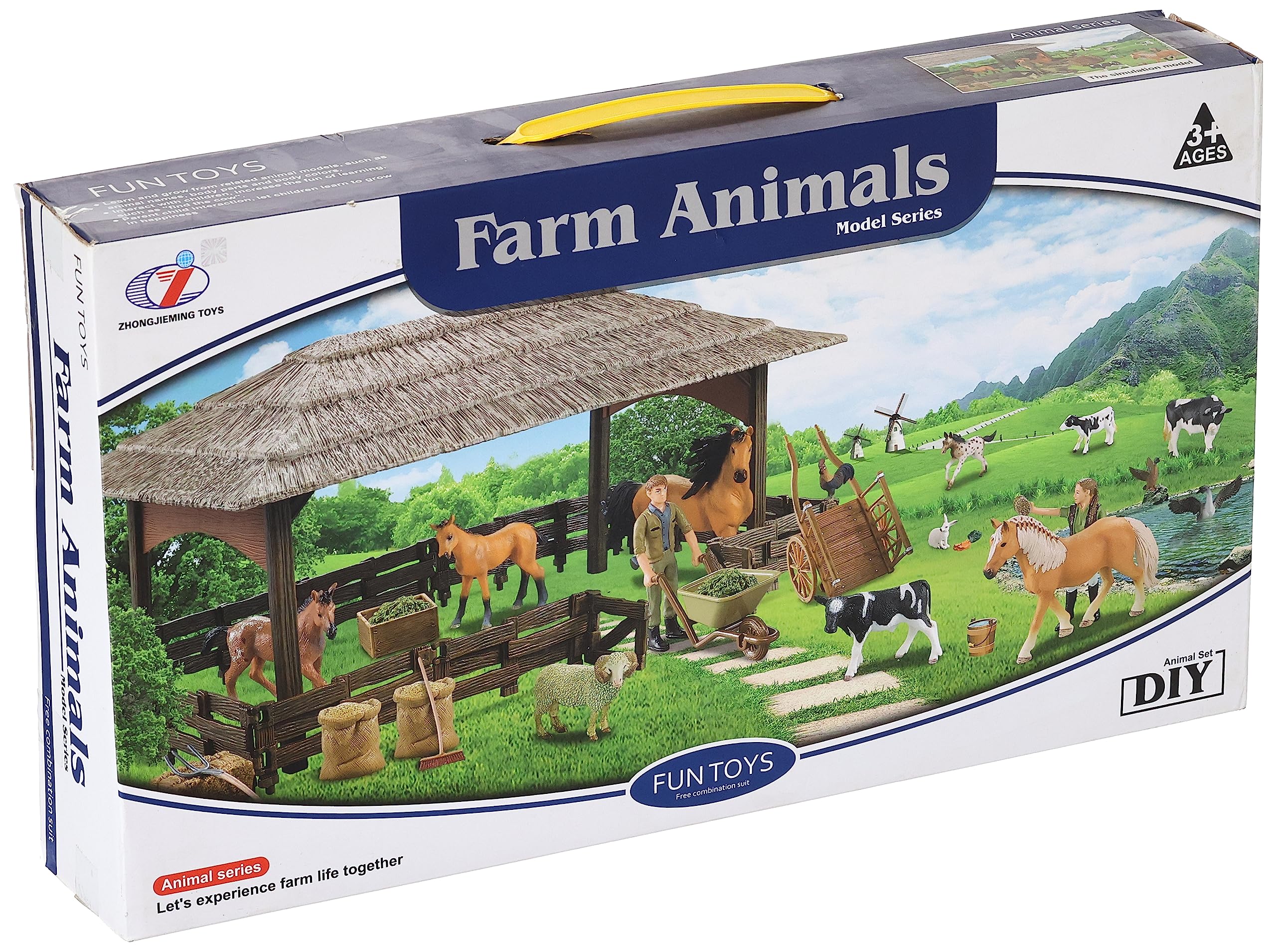 9899-ZJ65 Farm Animal Set for Kids - Small