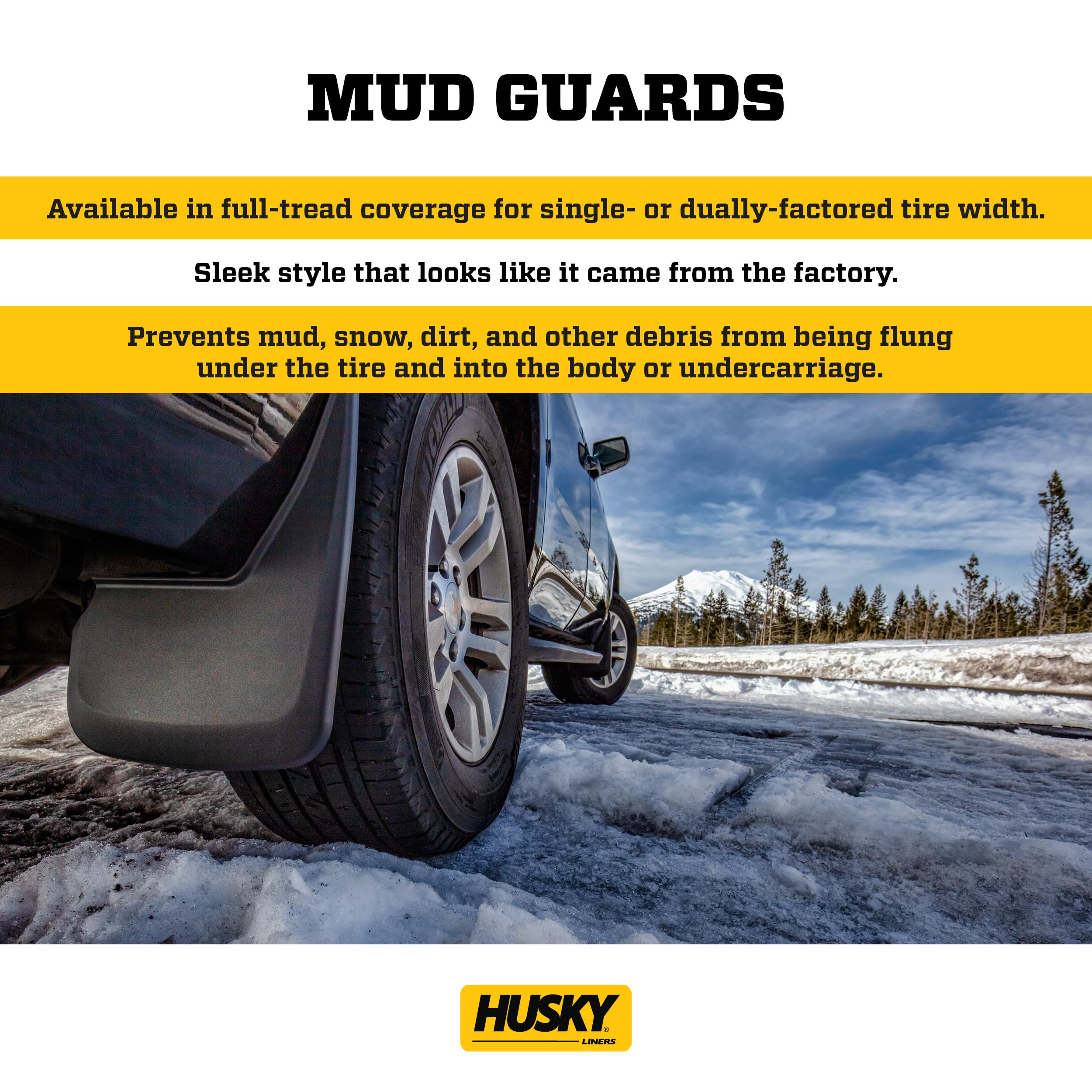 Husky Liners 58516 Fits 2019-20 Ford Ranger Custom Front and Rear Mud Guards For Car