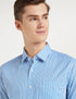Diverse Men's Striped Regular Fit Cotton Formal Shirt