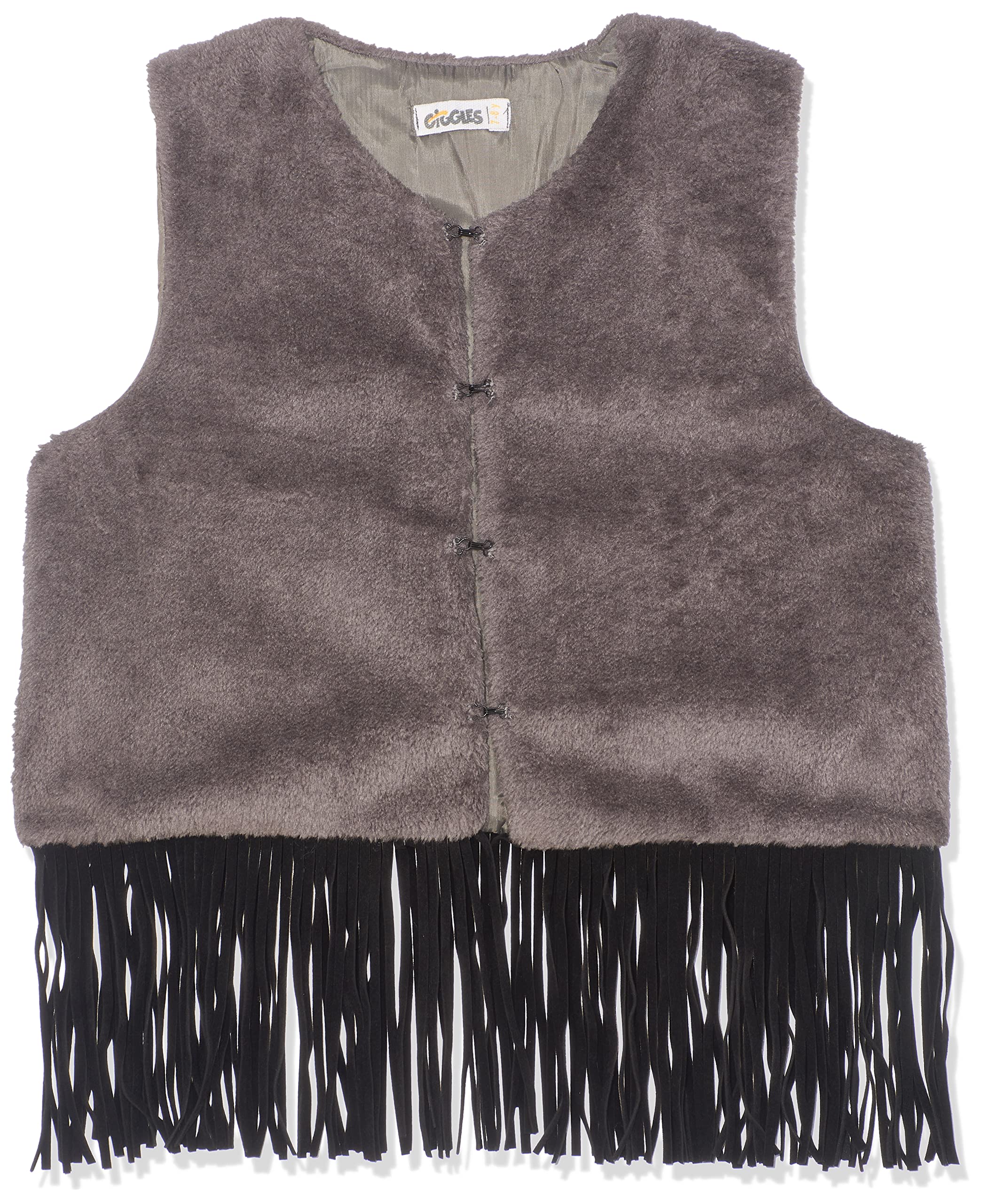 سترة بنات من جيجلز بتفاصيل شرابة عند الحافة وإغلاق خطافي – أنيقة وناعمة ومريحة