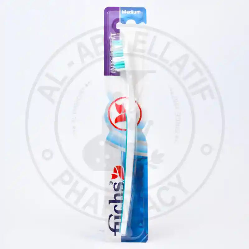 Fuchs Silver Interdent Toothbrush – Medium,Interdental long bristles for between-teeth cleaning.
