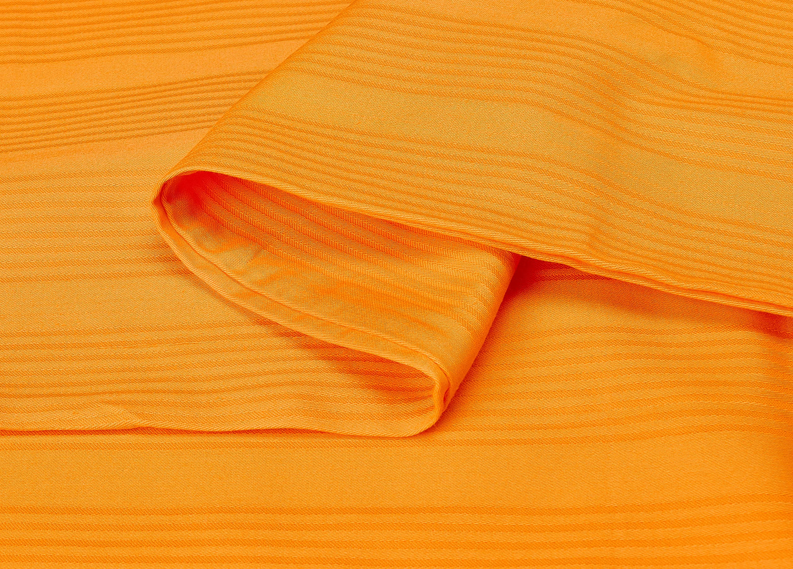 continental comfort Pillowcase Sirius 250TC Striped Cotton Orange 50x75cm Flap 15cm pack of two