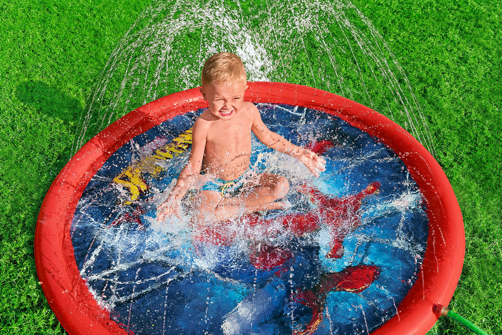 Bestway Inflatable Rainbow Bouncer Made to withstand outdoor use