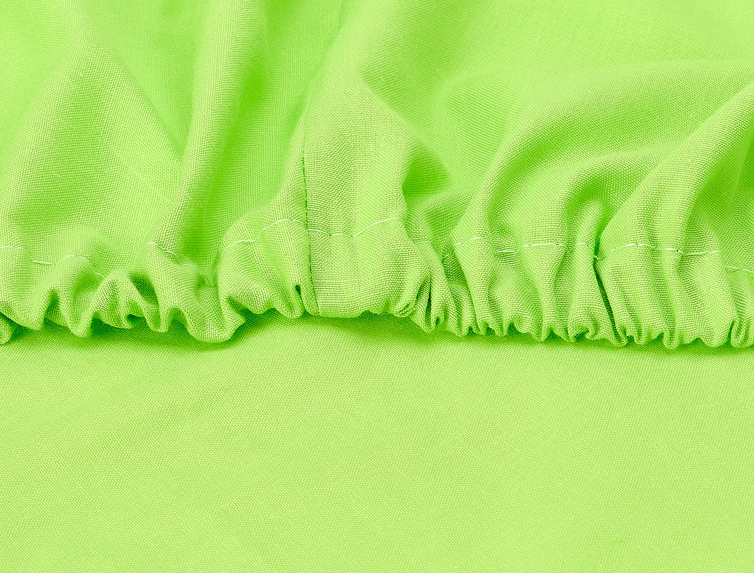 Home of linen-Fitted Sheet Set, Size 200 * 200cm,lime