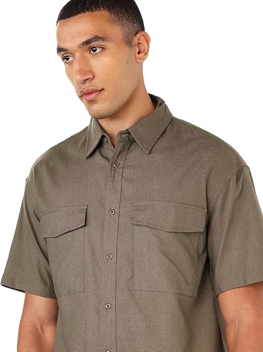 Splash Men’s 3516572 Linen Shirt (Pack of 1)