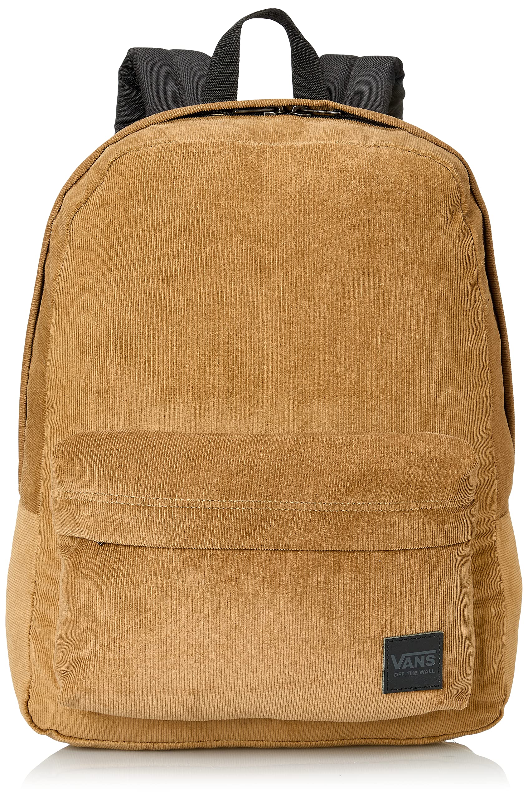 Vans Logo Zip-Up Canvas Backpack for Women - Brown