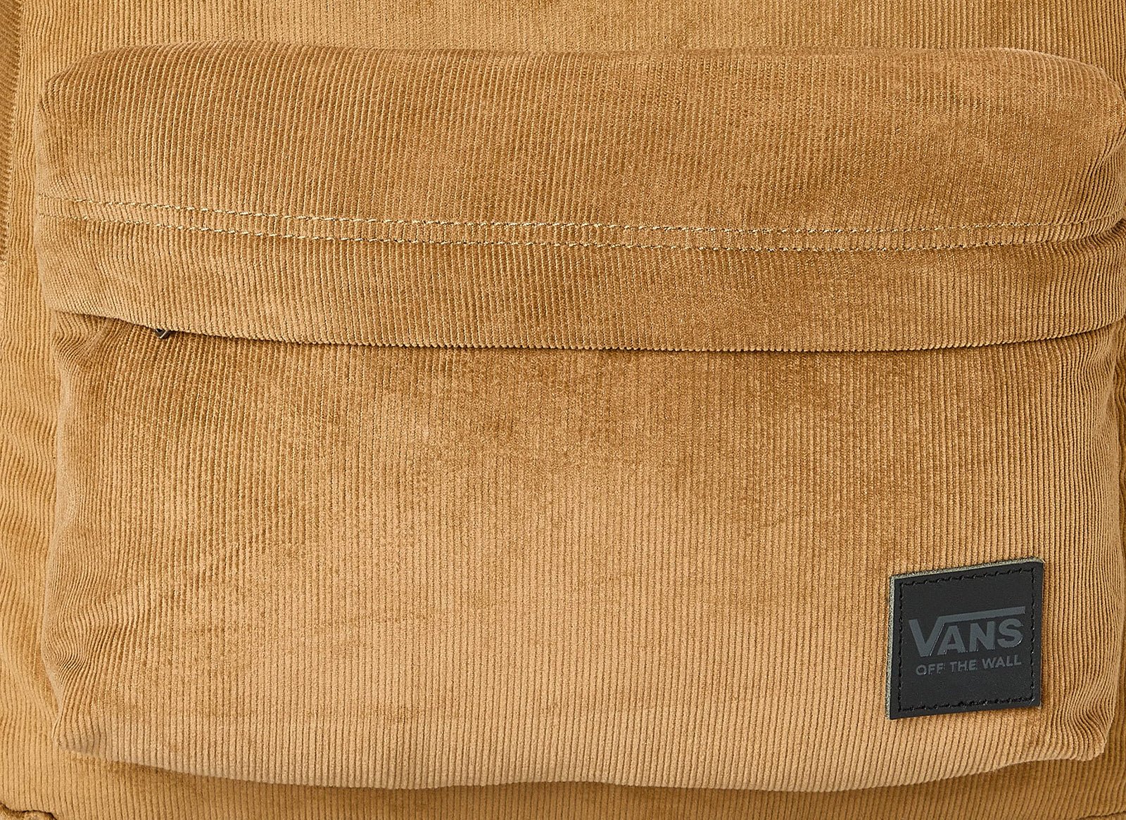 Vans Logo Zip-Up Canvas Backpack for Women - Brown
