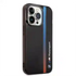 غطاء iPhone 14 pro max من مجموعة CG MOBILE BMW Motorsport | شريط متدرج ثلاثي الألوان، حماية كاملة، تصميم أنيق، فتحات دقيقة - أسود
