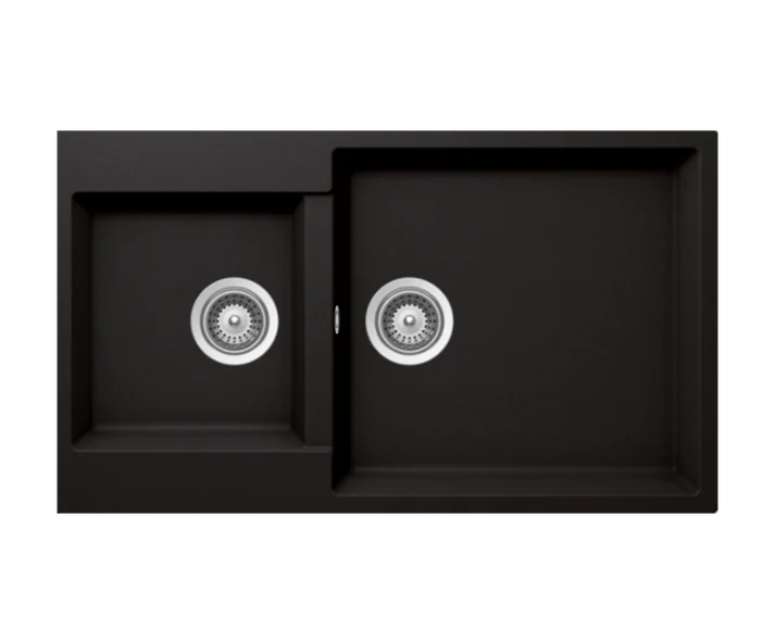 Brooklyn N-175 Kitchen Sink – Double Bowl | 90 cm Cabinet | Topmount/Undermount Installation
