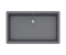Brooklyn N-100XL Kitchen Sink – Extra-Large Single Bowl | 80 cm Cabinet | Topmount/Undermount