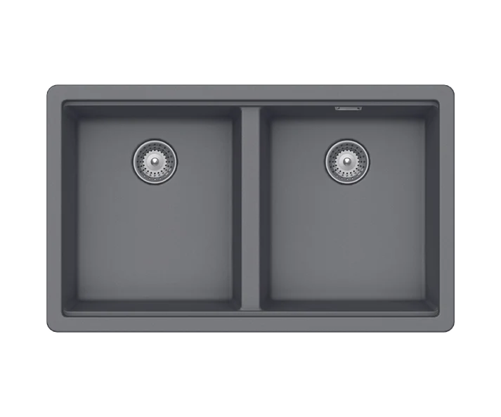 BROOKLYN N-200 Kitchen Sink – Double Bowl | 80 cm Cabinet | Topmount/Undermount Installation