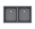 BROOKLYN N-200 Kitchen Sink – Double Bowl | 80 cm Cabinet | Topmount/Undermount Installation