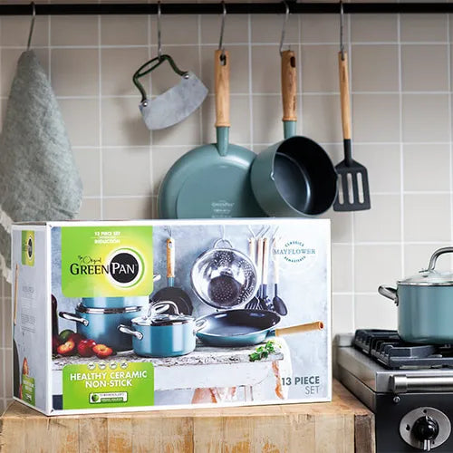 GreenPan Mayflower Non-Stick 13 Piece Cookware Set - Safqqa Egypt
