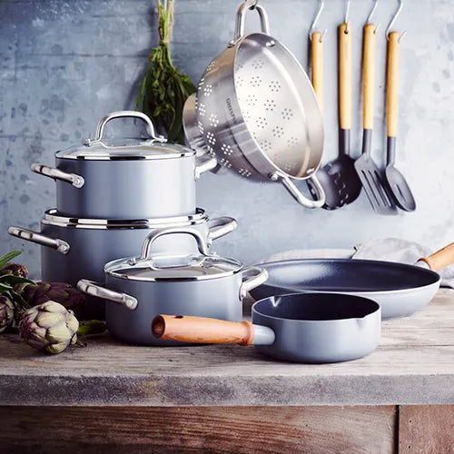 GreenPan Mayflower Pro Non-Stick 13pc set Charcoal Grey - Safqqa Egypt