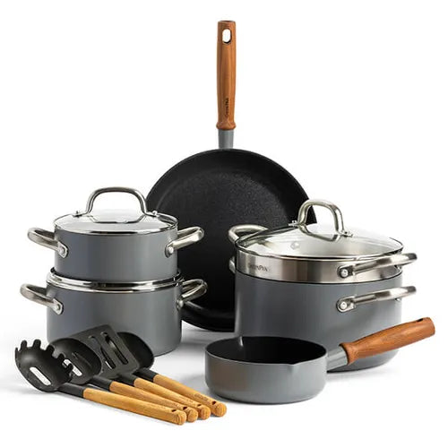 GreenPan Mayflower Pro Non-Stick 13pc set Charcoal Grey - Safqqa Egypt