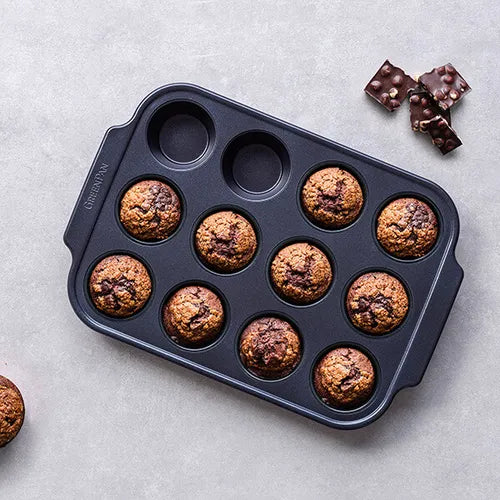 GreenPan Bistro Bakeware 6 / 12 Cup Muffin Pan - Safqqa Egypt