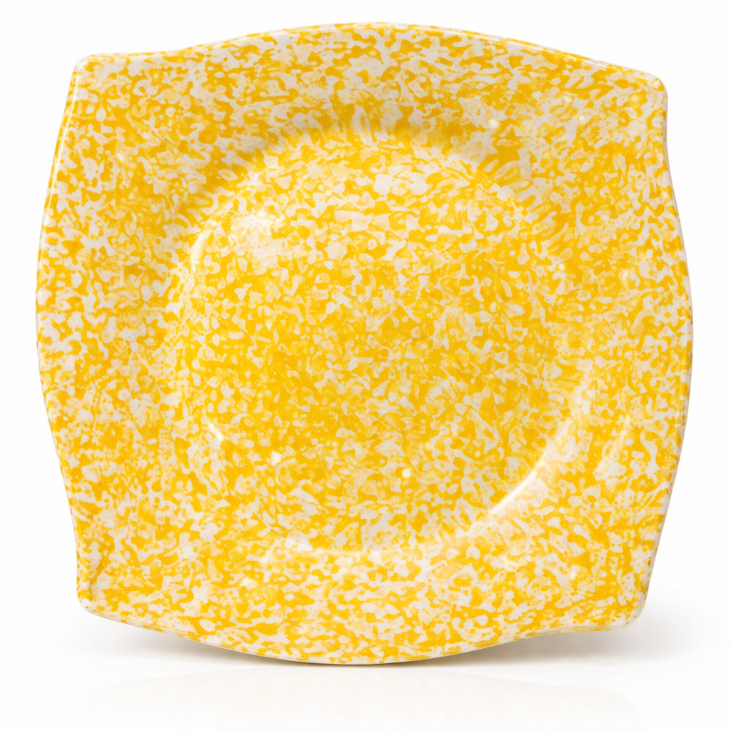 Pure Square Melamine Plate – Medium Size for Pastries & Desserts