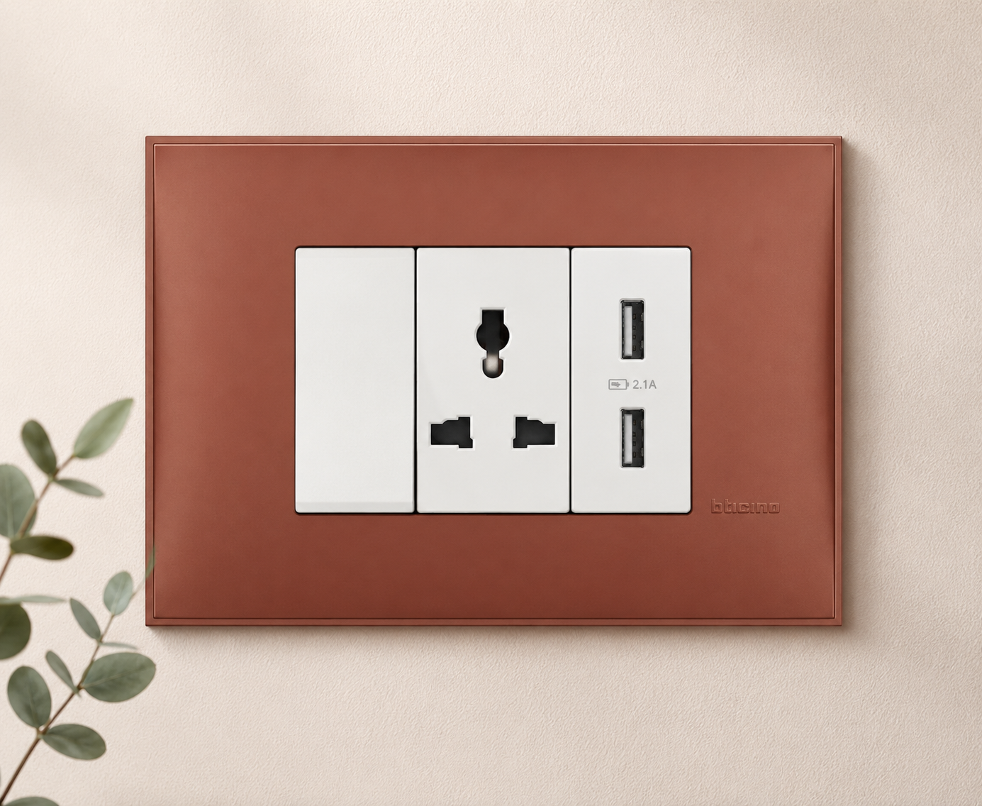 Bticino R4803SF 3 Modules Cover Plate Modern Electrical Switch Frame – Safqqa Egypt