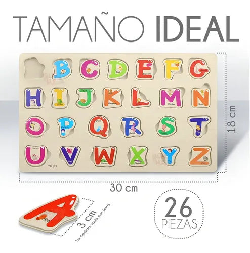 English Alphabet Letters Shaped Puzzle Toy - 25 Pieces