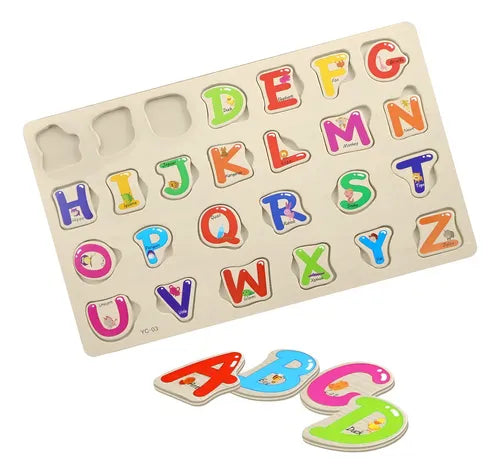 English Alphabet Letters Shaped Puzzle Toy - 25 Pieces