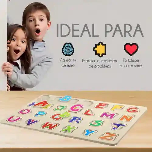 English Alphabet Letters Shaped Puzzle Toy - 25 Pieces - Safqqa Egypt