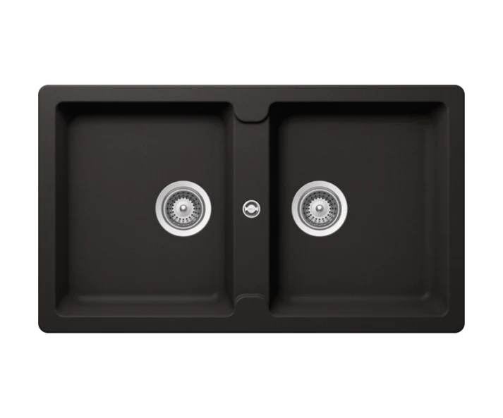 Element N-200 Kitchen Sink – Double Bowl | 90 cm Cabinet | Topmount/Undermount Installation