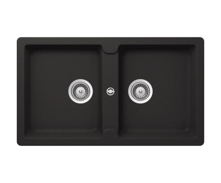 Element N-200 Kitchen Sink – Double Bowl | 90 cm Cabinet | Topmount/Undermount Installation